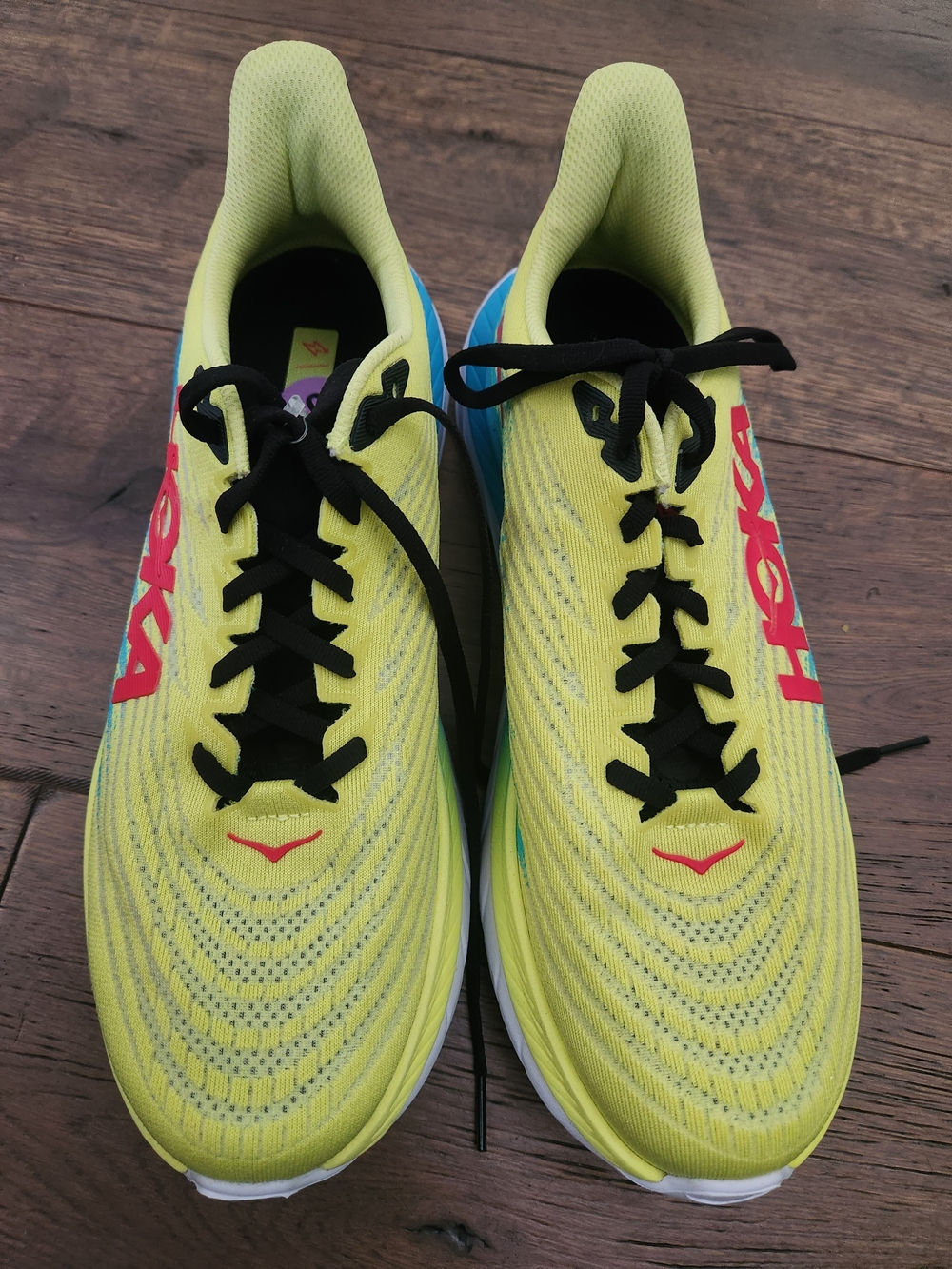 W-Mach 5 HOKA Yellow Running Shoe - Picture 2 of 4